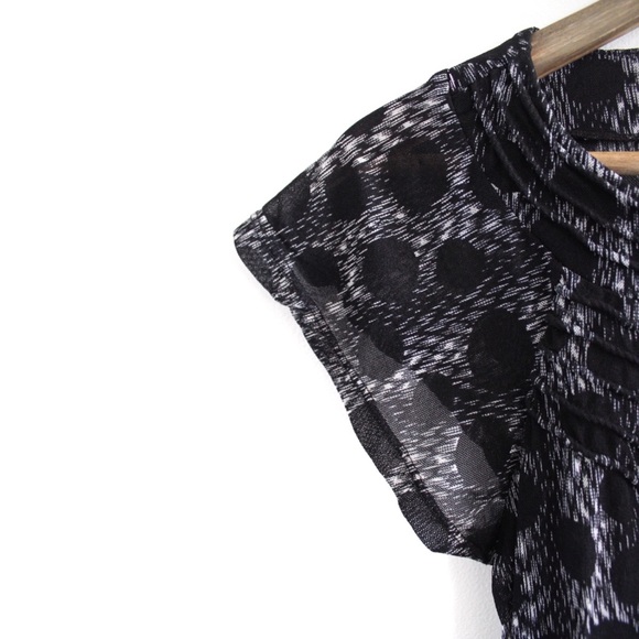 Limited Semi Sheer Dotted Top XS Preowned - Picture 2 of 7